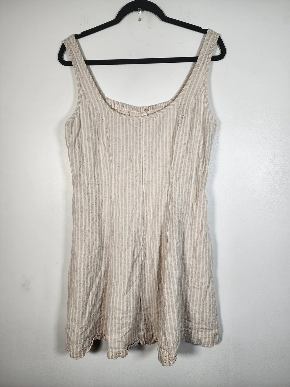 UNIVERSAL THREAD Sleeveless Striped Tank Dress in Beige